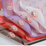 Labubu Magic Edge Mist Paper Love Bow Flower Packaging Paper for sale