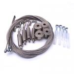 Hanging Lamps Wire Rope Lanyard Suspended Ceiling Cable Assembly With Carabiner