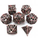 Hollow metal dice set polyhedron custom dice dragon and dragon dice board game