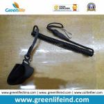 Unique Design Coiled-Single Swivel Pistol Lanyard W/Belt Velcro Loop