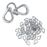 Lightweight Practical Wire Rope Thimbles , Rustproof Stainless Steel Cable Thimbles for sale