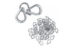 China Lightweight Practical Wire Rope Thimbles , Rustproof Stainless Steel Cable Thimbles supplier