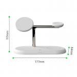 Fast Charging Wireless Charging Pad 177*117*84mm with Indicator Light Black White for sale
