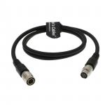Hirose 4 Pin Female to Hirose 4 Pin Male Cable for Power Source 80CM for sale