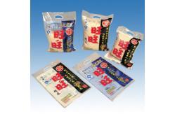 China Rice Blue Large Laminated Plastic Pouches Packaging Glossy Custom Printing supplier