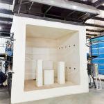 Vertical Efficient Fire Resistance Test Furnace Integrated Furnace ISO 834-1 & ISO 3008