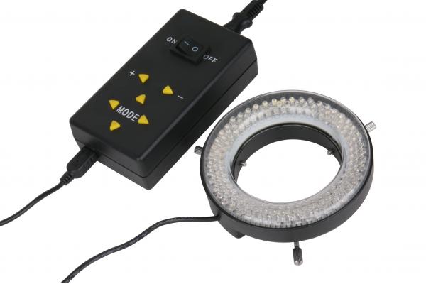 Φ61mm Outer Diameter Microscope Accessories , Microscope Led Illuminator 4-Zone Division