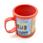 Eco-friendly Custom Plastic Mug With Printing Logo Wrapped For Brand Advertisement Promotional Gifts for sale