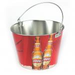 12L Metal Wine Bucket 4 Color Galvanized Ice Bucket With Handle for sale