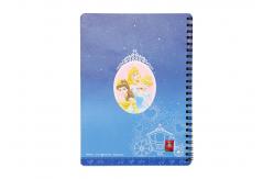 China Notebook Printing Princess Hard Cover grating printing spiral bound book printing service supplier