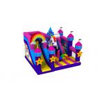 Unicorn World Kids Inflatable Bounce House With Slide Beauty Pink Princess Jumping Castle for sale