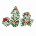 Poisonous mushroom resin board game dice set dnd dice for sale