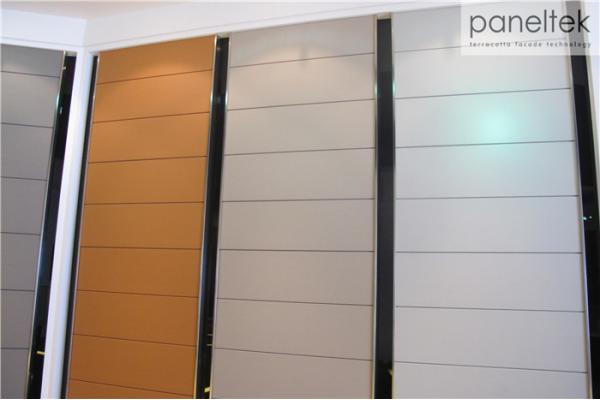 Anti - Fire Terracotta Rainscreen Ceramic Panels No Maintenance With Hollow Structure