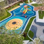 IAAF  Fadeless EPDM Playground Rubber Safety Tiles Eco-Friendly for sale