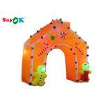 Christmas Inflatable Archway Oxford Cloth LED Light Inflatable Arch Tent Colorful Christmas Decoration For Promotion for sale