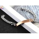 ODM Curb Cuban Link Chain Personalised Mens Engraved Bracelets