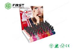 China Custom Table Display Box Cosmetic Cardboard PDQ  Counter Display Stand With Holes supplier
