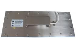 China Rugged 102 Keys Panel Mount Keyboard / Laptop Industrial Keyboard In Metal supplier