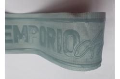 China Silicon Screen Printing Ribbon Woven Non Elastic Tape Spandex + Silicon Material supplier