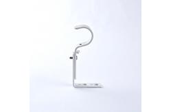 China Custom Transparent Acrylic Curtain Rod Finials Single Bracket supplier
