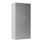 2 Doors Stainless Steel Cabinet Clothes Storage Locker For Locker Room for sale