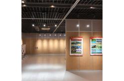 China Melamine Moving Partition Wall Sliding Partition  Walls System For Exhibition Hall supplier