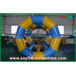 Inflatable Water Tunnel Yellow / Blue Funny Rolling Inflatable Water Toys Inflatable Pool Toys For Water Park for sale