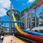 Outside Fiberglass Water Park Equipment Water Pool Slides Entertainment for sale