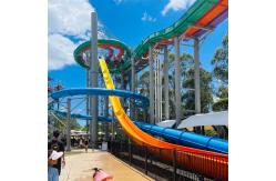 China Outside Fiberglass Water Park Equipment Water Pool Slides Entertainment supplier