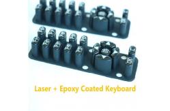 China Customized Epoxy 60 Shore A  Silicone Rubber Button Pad supplier