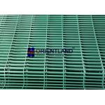 PVC Coated 358 Security Mesh , Anti Climb Prison Mesh Fencing 8 Gauge