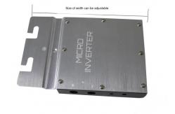 China Custom CNC Metal Stamping Silver Gray Aluminum Electronic Micro Inverter Housing Machining Parts supplier
