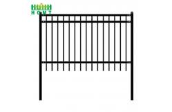 China Anti Rust Galvanized Steel Wrought Iron Spear Top Security Fence Panel supplier