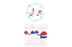 China Double Suction Cup Squeaky Interactive Pet Toys Dog Teeth Cleaning Ball TPR ODM supplier