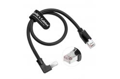 China Alvin's CAT6A Shielded RJ45 Cable 2m High Flex Drag Chain PLC Robotics supplier