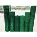 2x18m Plastic GI Coated Wire Mesh Welded Rolls Green Fence Matting for sale