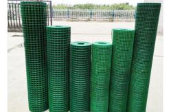 China 2x18m Plastic GI Coated Wire Mesh Welded Rolls Green Fence Matting supplier