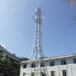 3 Leg Triangle Free Standing Antenna Mast Tower Cell Angle Lattice Galvanized Steel for sale