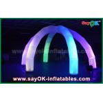 Arch For Wedding DIA 5m LED Light Archway Inflatable Arch With 6 Legs Multicolor Nylon Cloth for sale
