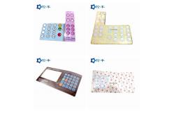 China Glossy Surface Graphic Panel Overlay Tactile Button Embossed Keys Custom Control Panel supplier