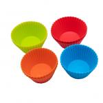Reusable Standard Colorful Truffle Cups Non-stick Cupcake Baking Liners Muffin Molds Funny Silicone Baking Cups Cake Mold for sale