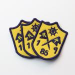 Merrow Border Felt ODM Embroidered Logo Patches for sale