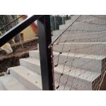 Decorative Ferrule Flexible Stainless Steel Wire Rope Mesh Fence For Stair Railing for sale