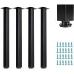 Black Metal Table Legs 28 Inch Table Legs Set Of 4 Square for sale