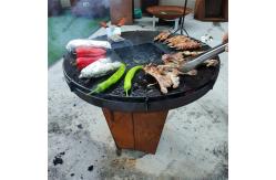 China Heavy Duty Rustic Corten Steel Fire Pit For BBQ supplier