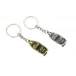 Bullet Cute Metal Keychain Zinc Alloy Metal Bottle Opener Keychain 15mm Thick for sale