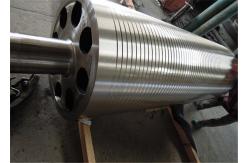 China Grooved Press Roll Paper Machine Parts Grooved Roller For Papermaking supplier