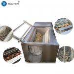 Roller Brush Fruit And Vegetable Washing Machine For Onion Walnut Ginger Peeling for sale