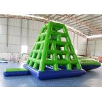 Aqua Sports Inflatable Water Tower Floating Water Climbing Slide For Sea for sale