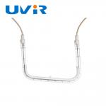 Customized Special Shape Quartz Heating Tube Infrared Fittings Half Coated White for sale